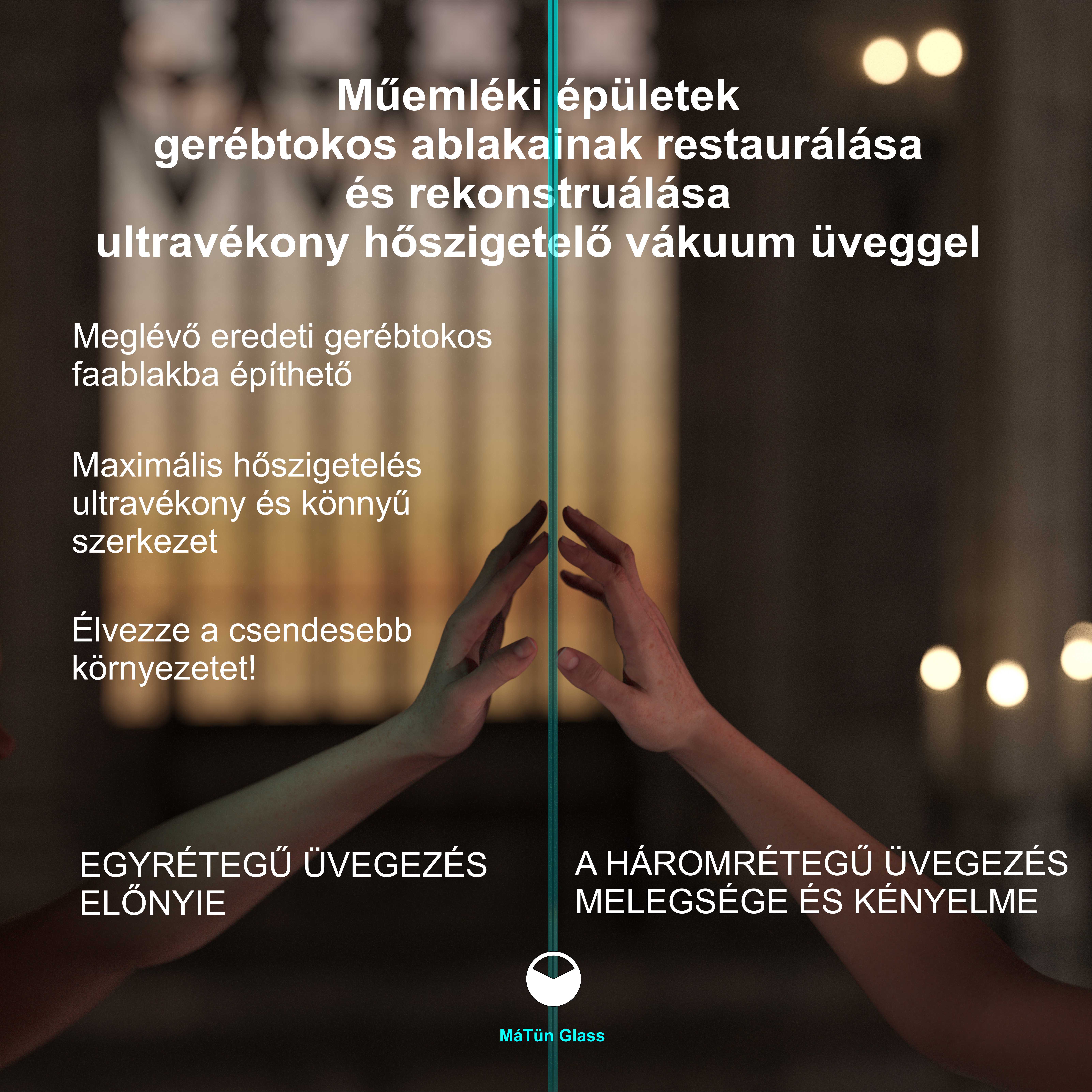 Műemlék ablak csere vákuum üveggel